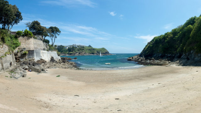 ready money cove near fowey cornwall england uk