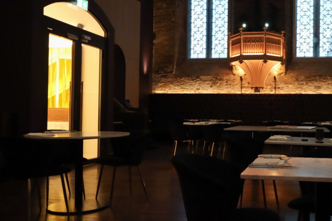 chapel restaurant at Christmas