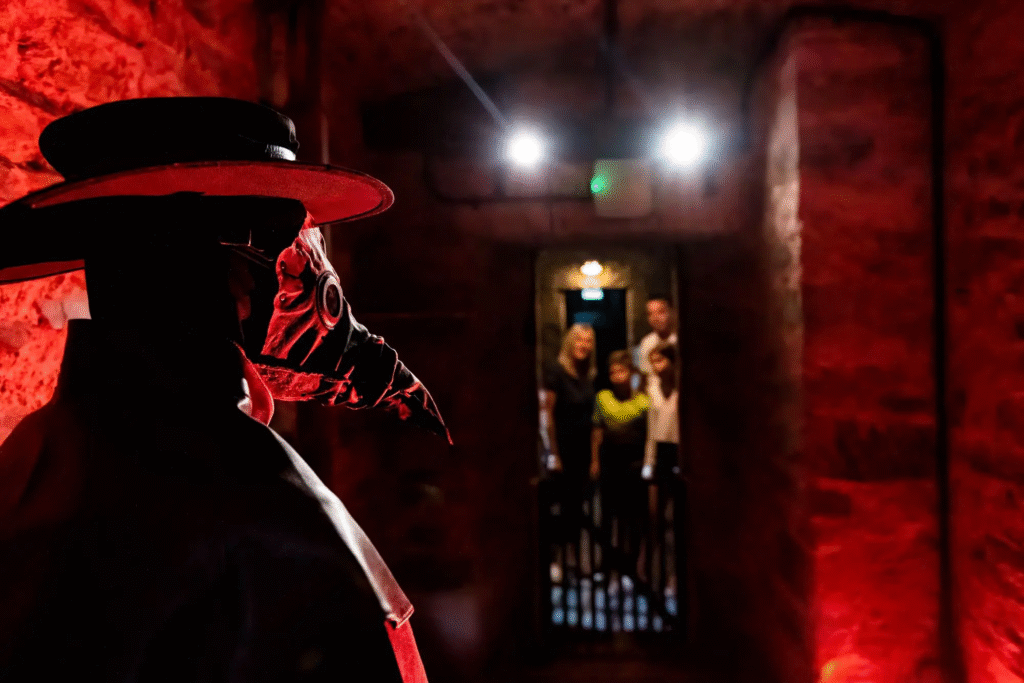 Family tour at the Bodmin Jail Museum