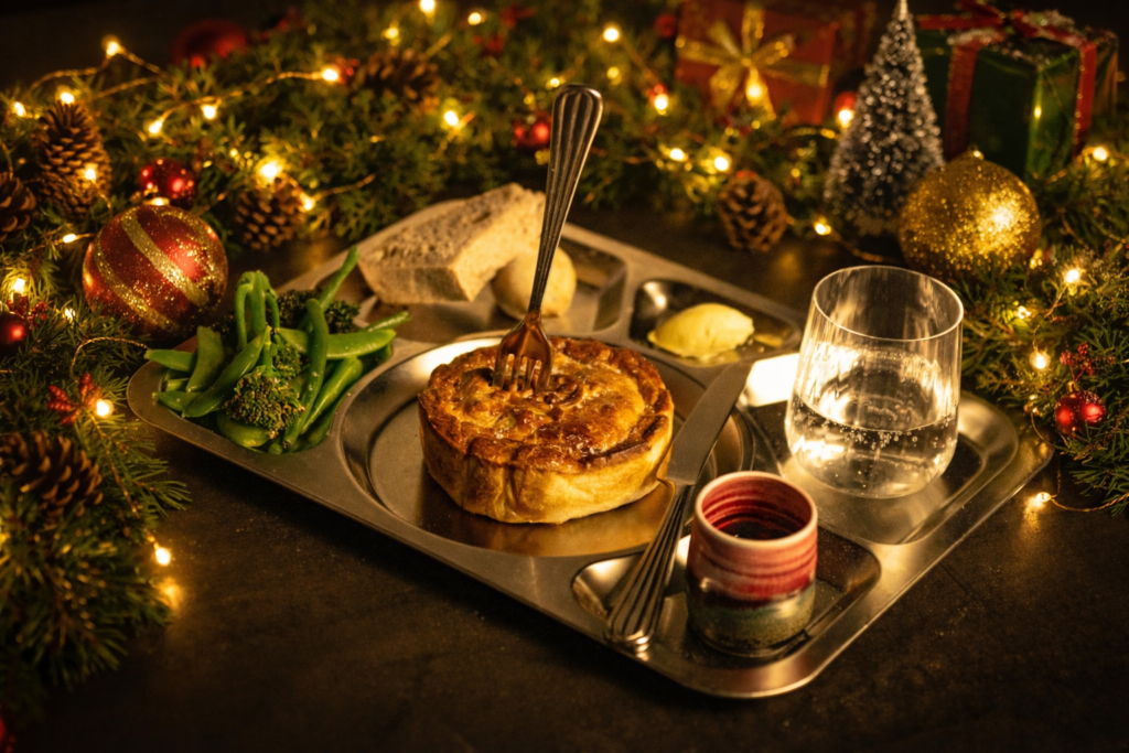 prisoner experience food, Christmas themed